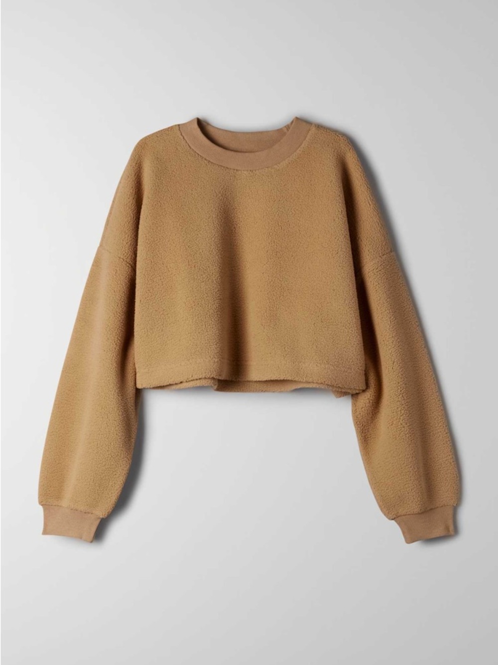 Aritzia sherpa sz XS Lupa Sweater Sunday Best Fleece Tannin